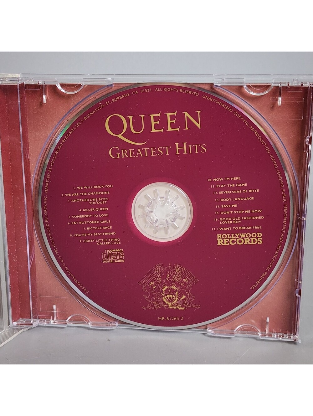 Queen Greatest Hits CD Hollywood Records HR-61265-2 (Disc Only)